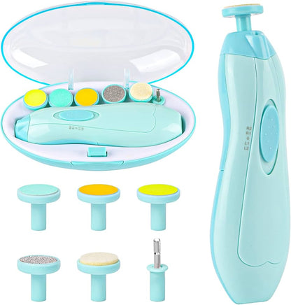 Electric Baby Nail File Nail Clipper Toddler Toenail Care Set Nail Scissors